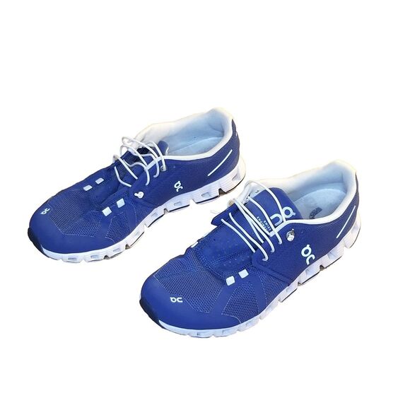 On Shoes - On Cloud 5 Women Size 10 Navy Blue White Athletic Running Shoes Sneakers 19.4026